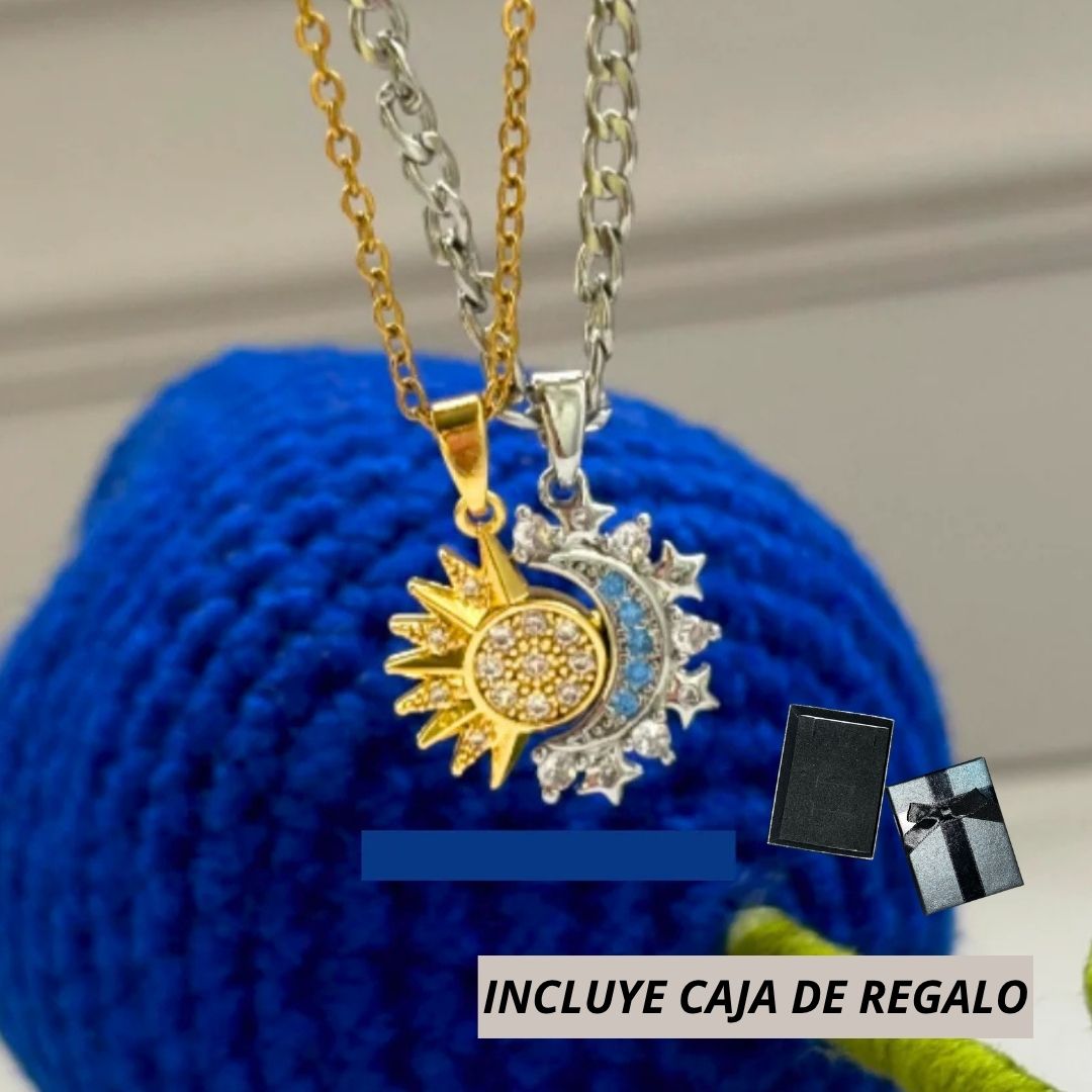 Miniatura 4 de Collar Duo Sol y Luna + CAJAREGALO